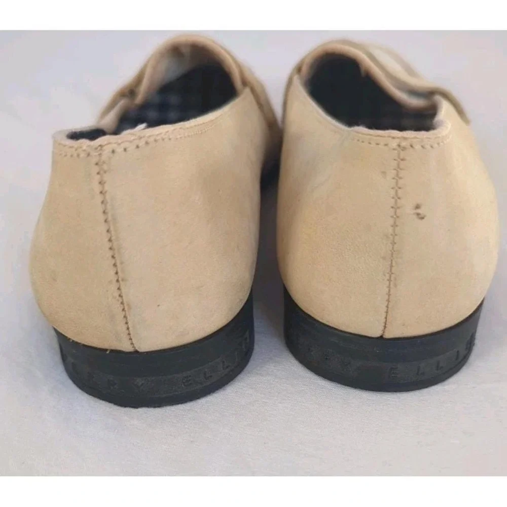 Vtg‎ Perry Ellis Penny Loafers Cream White Two Tone Old Money Preppy Academia